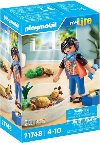 Playmobil Playmobil 71748 Garcon avec famille de tortues avec terrarium 4008789717481