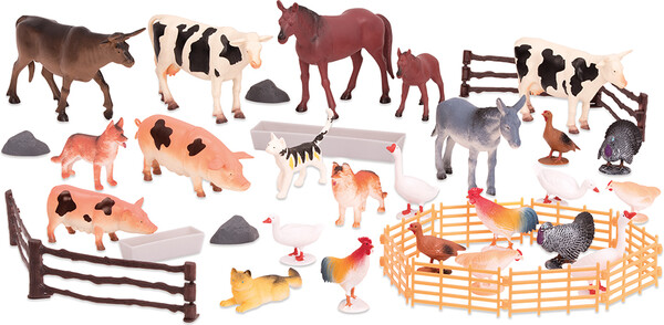 Terra Terra Les animaux de la ferme en seau, 60pcs 062243413641