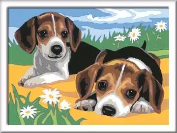 Ravensburger CreArt Peinture à numéro CreART Chiots Jack Russell 4005556289394