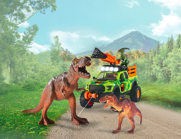 Dickie Toys Chasseur de dinosaures Sons et lumières 28 cm 1:24 4006333080883