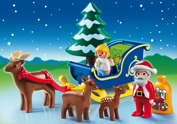 Playmobil Playmobil 6787 1.2.3 Père Noël avec renne et traineau (sep 2014) 4008789067876