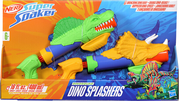 Nerf Pistolet à eau - Nerf Super Soaker Dino Splashers Multipack 5010996207913