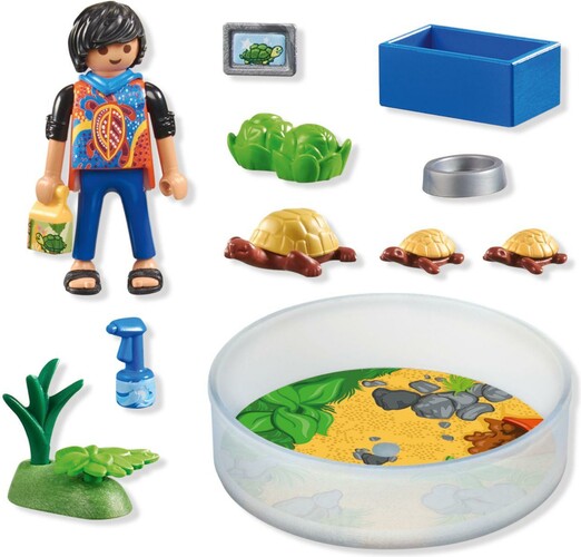 Playmobil Playmobil 71748 Garcon avec famille de tortues avec terrarium 4008789717481