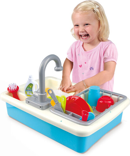 Playgo Toys Playgo évier, service de vaisselle et égouttoir, 2 couverts 191162036003