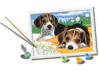 Ravensburger CreArt Peinture à numéro CreART Chiots Jack Russell 4005556289394