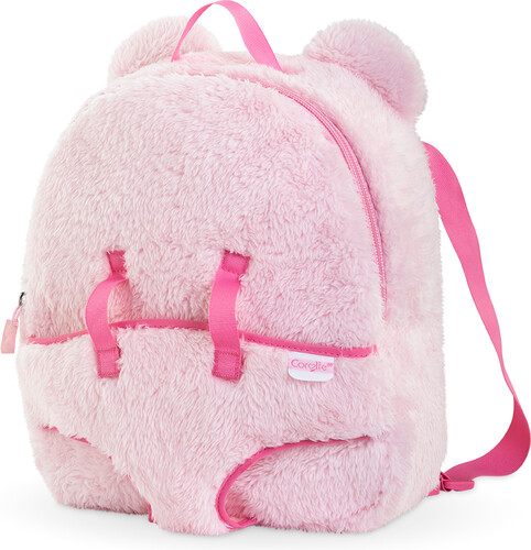 Corolle Corolle accessoires (30cm) - Sac à dos porte poupon - peluche rose 4062013111179