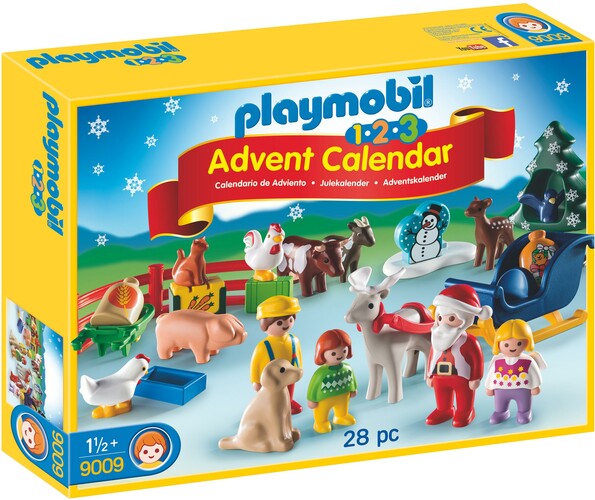 Playmobil Playmobil 9009 Calendrier de l'Avent 1.2.3 Noël à la ferme 4008789090096