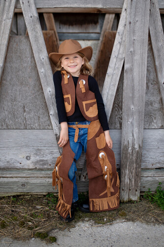 Creative Education Costume Veste et chaps de Cowboy, grandeur 5-6 771877671050
