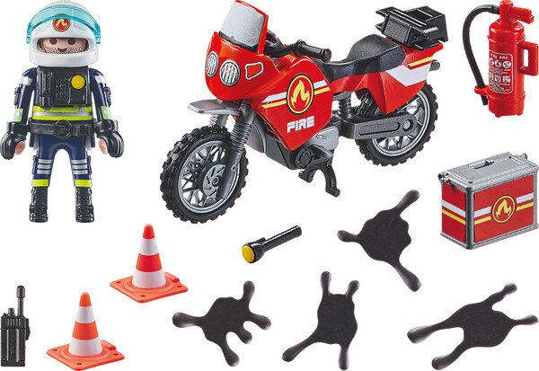 Playmobil Playmobil 71466 Pompier et moto 4008789714664