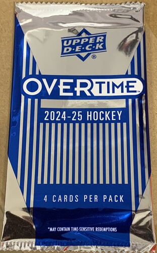 Upper Deck Upper Deck Overtime Hockey 24/25 Booster (4) 053334826044