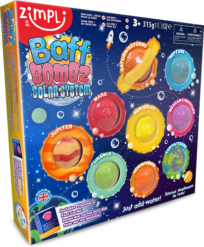 Zimpli Kids zimpli - baff bombes de bain système solaire 813974026552