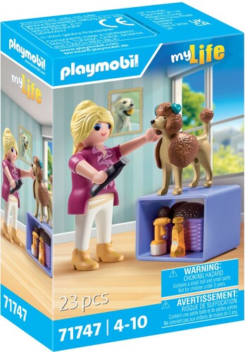 Playmobil Playmobil 71747 Toiletteuse avec caniche et accessoires 4008789717474