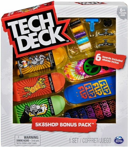 Tech Deck Tech Deck Skate Shop ensemble bonus, 6 planches skateboards à doigt Flip 778988315545