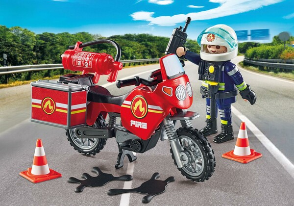 Playmobil Playmobil 71466 Pompier et moto 4008789714664