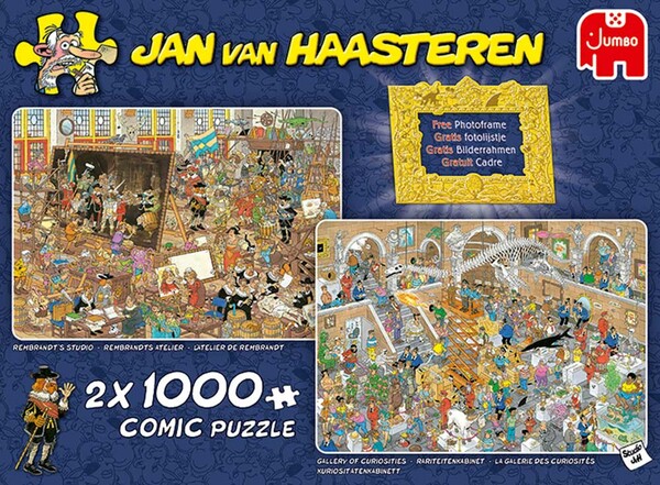 Jumbo Casse-tête 1000x2 Jan van Haasteren - Une visite au musée 8710126200520