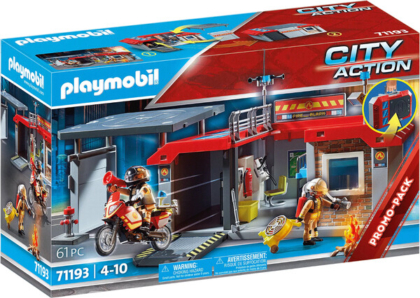 Playmobil Playmobil 71193 Caserne de pompier transportable 4008789711939