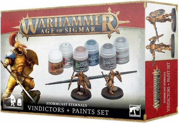games workshop ltd Warhammer Aqge of Sigmar - Vindisctors paint set 5011921191956