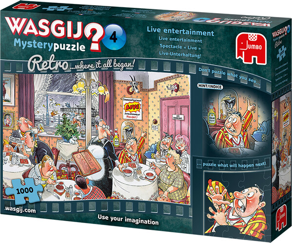 Jumbo Casse-tête 1000 Wasgij Retro Mystery #04 Spectacle "live" 8710126191774