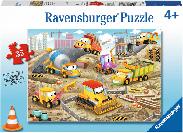 Ravensburger Casse-tête 35 Bruits terribles !, chantier de construction 4005556086207