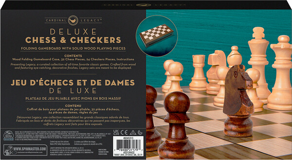 Cardinal Collection Legacy - Jeu Échecs et Dames 778988271797