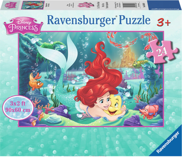 Ravensburger Casse-tête plancher 24 Princesse Disney Câlin d'Ariel la petite sirène 4005556054688