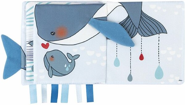 Kaloo Kaloo Livre d'éveil Baleine 14x14cm 4895029627859