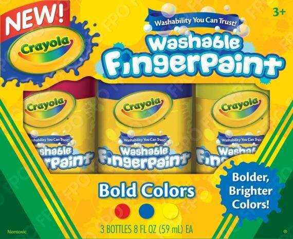 Crayola Peinture à doigts 3 tubes 063652035509