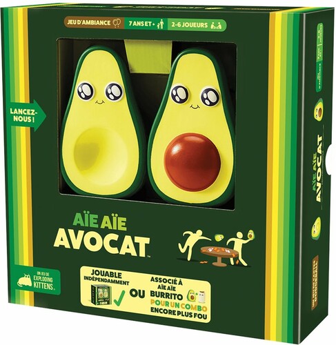 Exploding Kittens Aie Aie Avocat (FR) 810083042541