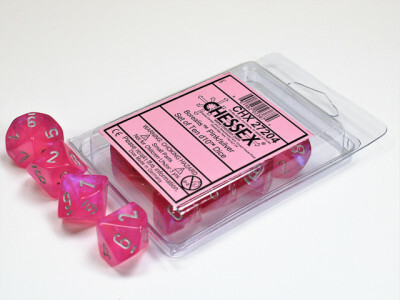 Chessex Dés 10d10 borealis rose (10 x d10) 601982023874