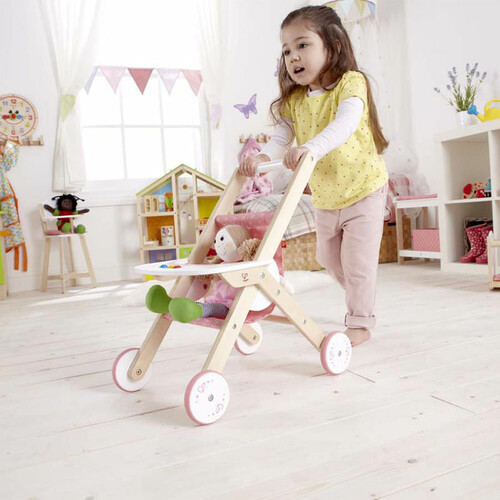 Acheter Poussette pour poupée bébé en bois (sans poupée) - Hape - Joubec  acheter jouets et jeux au Québec et Canada - Achat en ligne