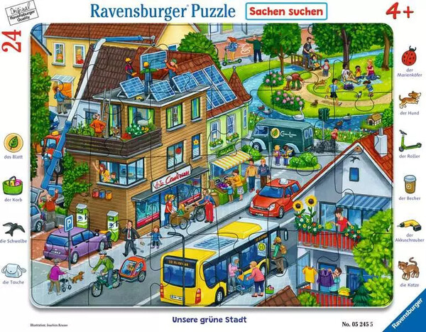 Ravensburger casse-tête Casse-tête 24 Carton encadré - Our Green City 4005556052455