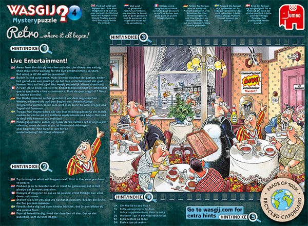 Jumbo Casse-tête 1000 Wasgij Retro Mystery #04 Spectacle "live" 8710126191774