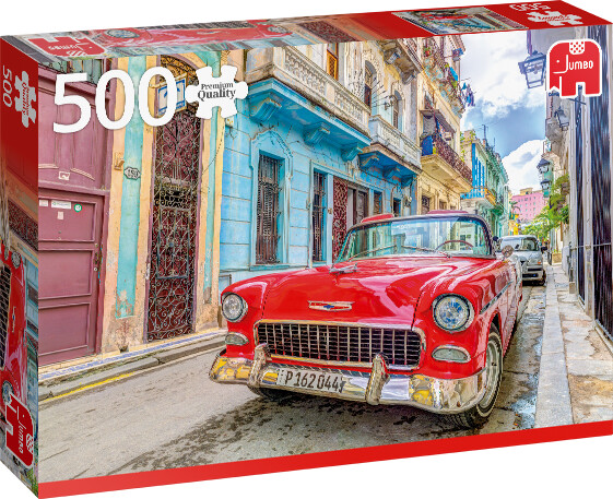 Jumbo Casse-tête 500 La Havane et voiture ancienne rouge, Cuba 8710126188033