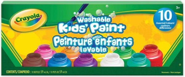 Crayola Gouache lavable 10 pots 063652120519