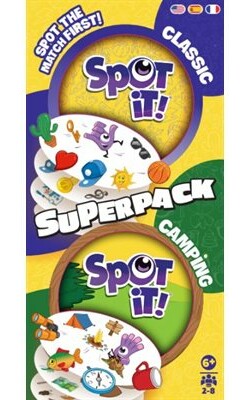 Zygomatic Spot it! / dobble (fr/en) super pack classic / camping 3558380119661