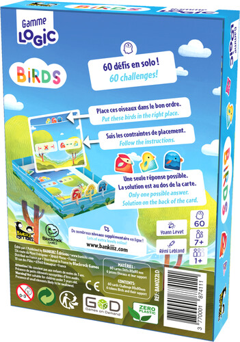 Bankiiiz Editions Gamme Logic - Birds (fr/en) 3770001874111
