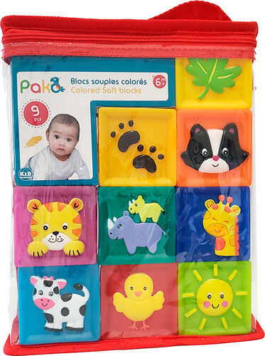 Pakö Blocs souples colorés 9 pièces 629270810326