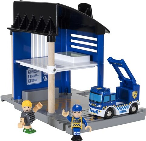 Brio Train Brio Train en bois Commissariat de police 33813 7312350338133