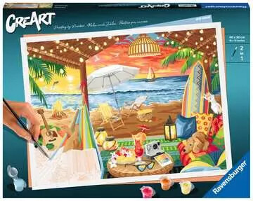 Ravensburger CreArt Peinture à numéro CreART Coucher de soleil sur la plage 4005556202768