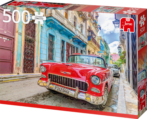 Jumbo Casse-tête 500 La Havane et voiture ancienne rouge, Cuba 8710126188033