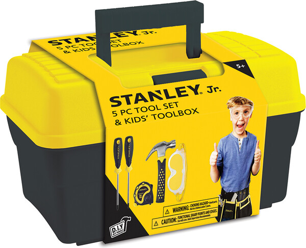 Stanley Jr. Stanley Jr. Ensemble coffre et 5 outils pour enfants 878834003906
