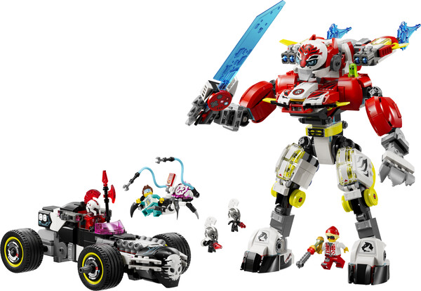 LEGO LEGO 71497 Robot-tigre de Cooper et bolide de Zero 673419403344
