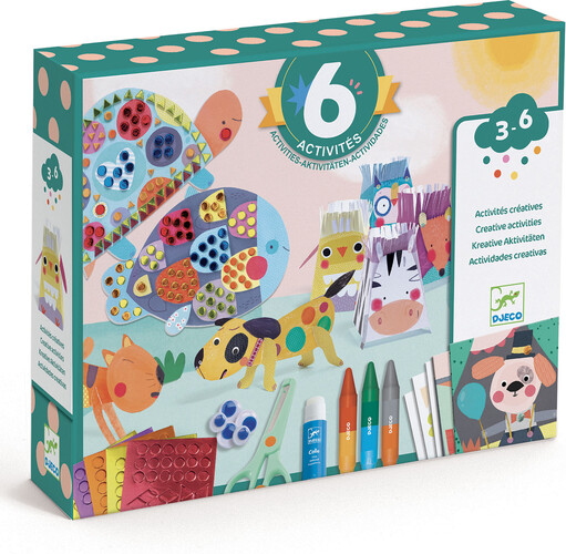 Djeco Coffret multi-activités - Les animaux et leurs maisons 3070900092938