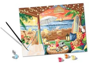 Ravensburger CreArt Peinture à numéro CreART Coucher de soleil sur la plage 4005556202768