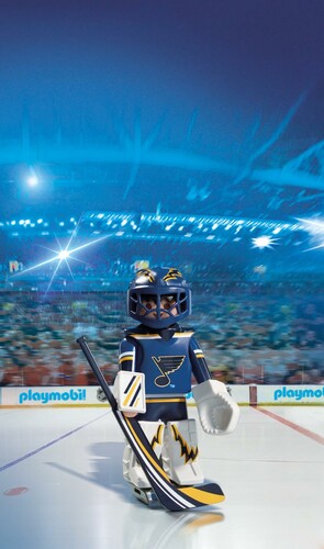 Playmobil Playmobil 9183 LNH Gardien de but de hockey Blues de St. Louis (NHL) 4008789091833