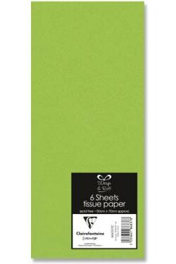 Lamarche Importation Papier de soie sachet 6 feuilles 50 x 70 cm vert lime 5033601868378