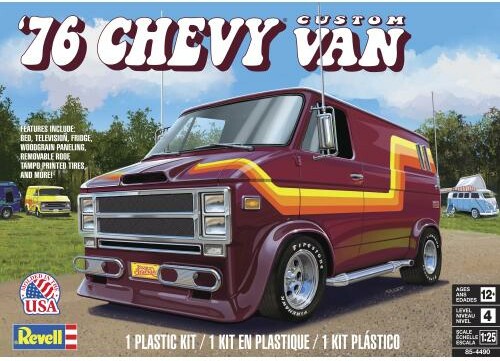 Revell Modèle à coller 76 chevy custom van 1/25 031445044908