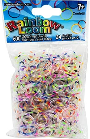 Rainbow Loom Élastiques à bracelet Confetti 812317022404