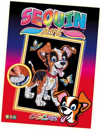 Sequin Paillette Sequin Art chien Oscar (paillettes) 5013634009078