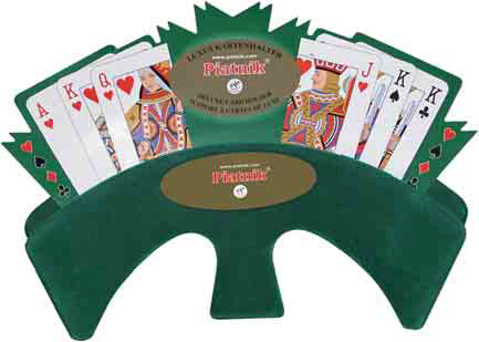 Piatnik Support à cartes à jouer vert velouté de luxe (Porte cartes) 9001890297298